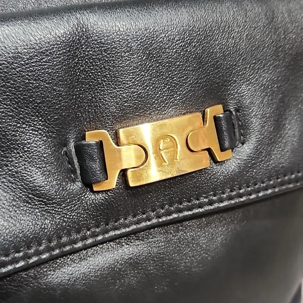 Y2K Black Etienne Aigner Backpack Sling Bag
